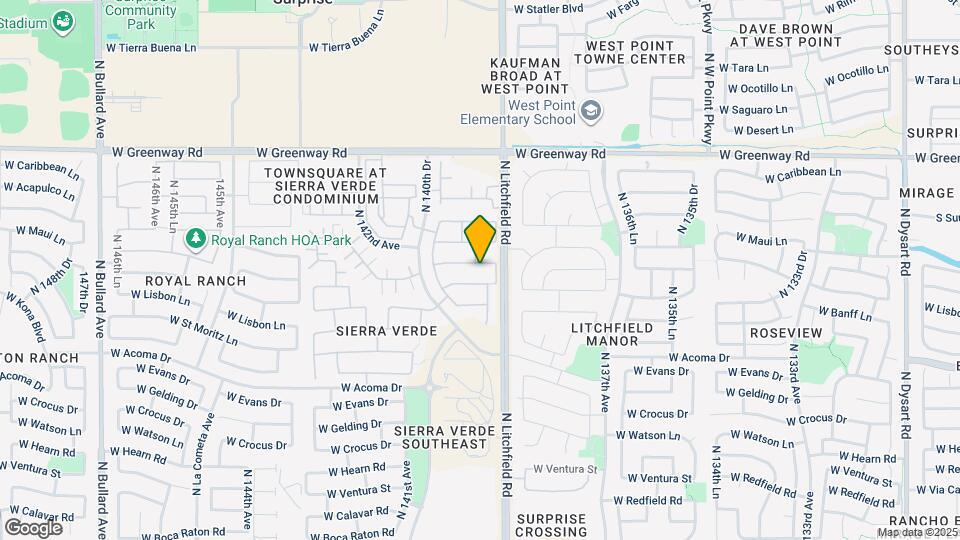13927 W Port Royale Ln Map and Location Details