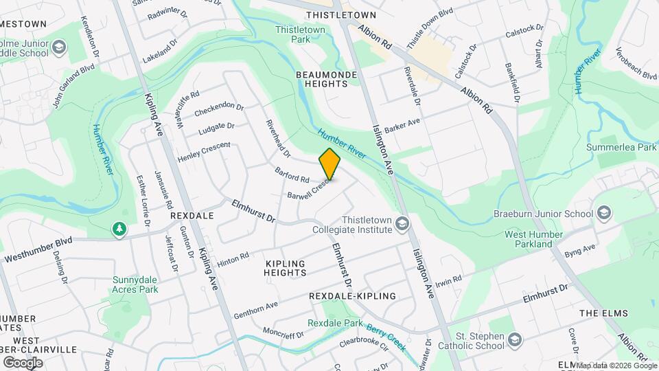 9 Barwell Crescent Map and Location Details