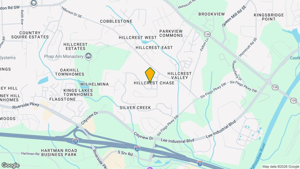 7116 Hillcrest Chase Dr SW Mapa y Detalles de la Ubicación