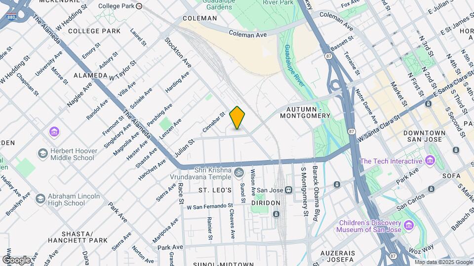 Diridon West Map and Location Details