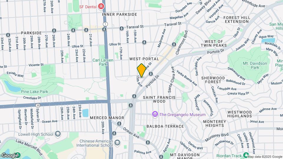 372 W Portal Ave Mapa y Detalles de la Ubicación
