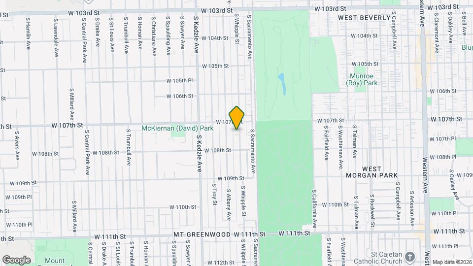 10720 S Whipple St Map and Location Details
