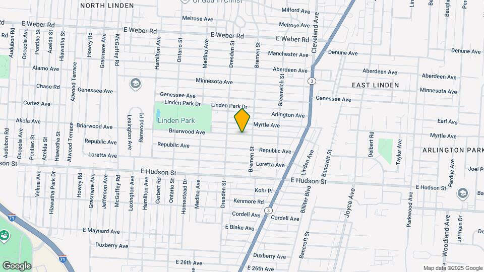 1477 Briarwood Ave Map and Location Details