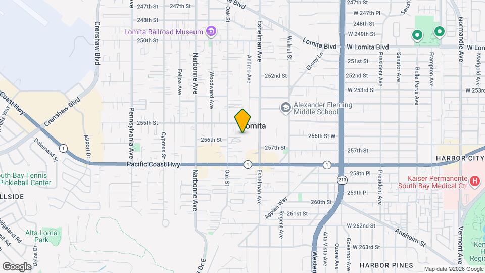 25532 1/4 Oak St Map and Location Details