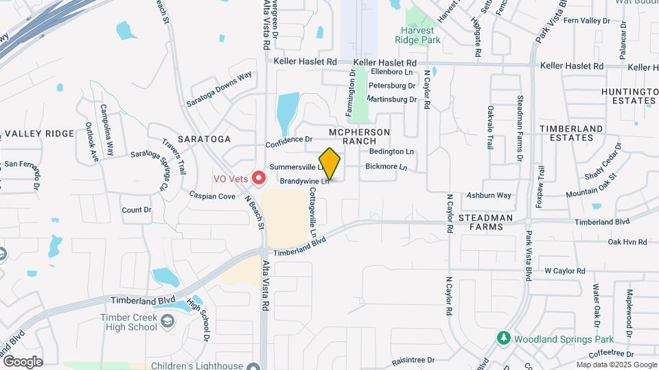 3848 Brandywine Ln Map and Location Details