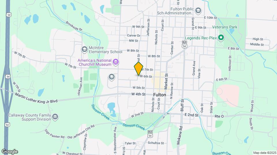 210 W 6th St Map and Location Details