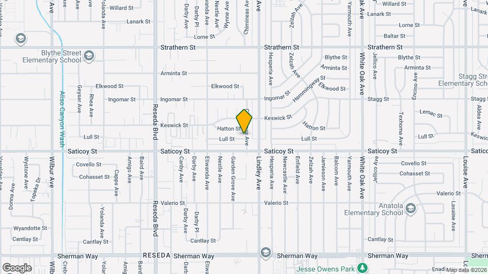 18133 Lull St Map and Location Details