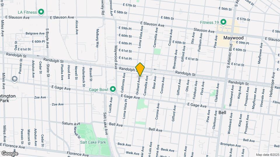 6212 Orchard Ave Map and Location Details