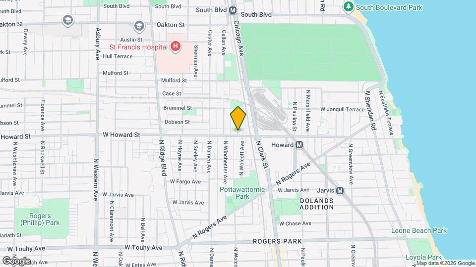 Wilmette Apartments Map and Location Details