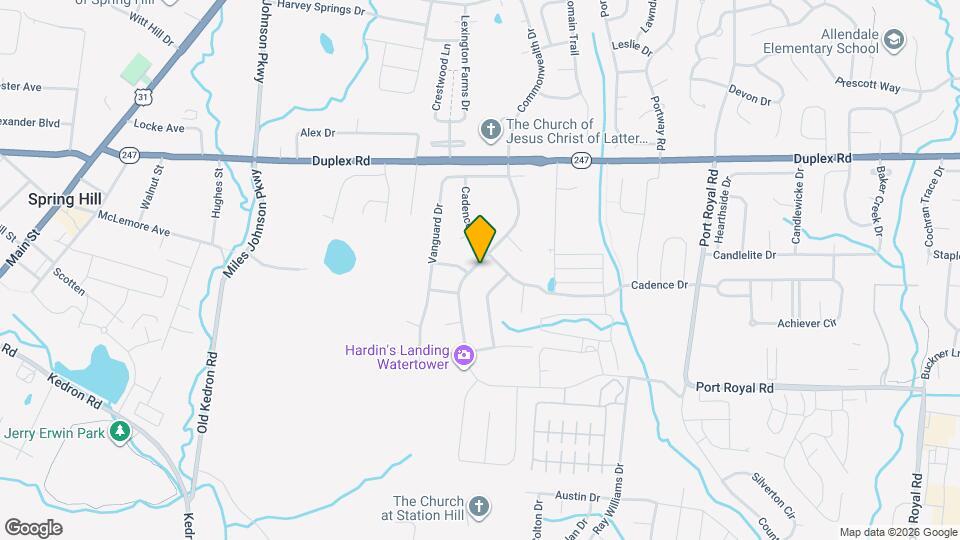 3025 Commonwealth Dr Map and Location Details