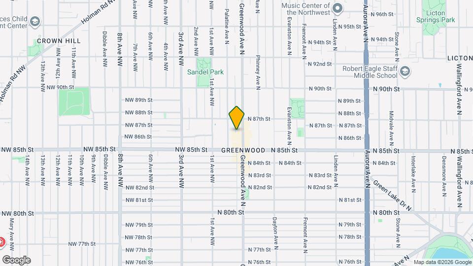 8537 Greenwood Ave N Map and Location Details