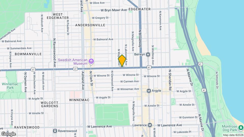 1318 W Foster Ave Mapa y Detalles de la Ubicación