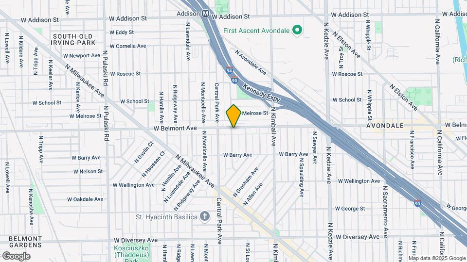 3523-3525 W Belmont Ave Map and Location Details