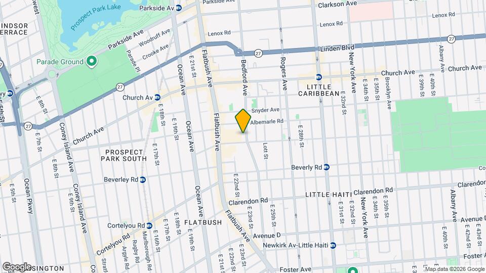 Bedford Avenue Mapa y Detalles de la Ubicación