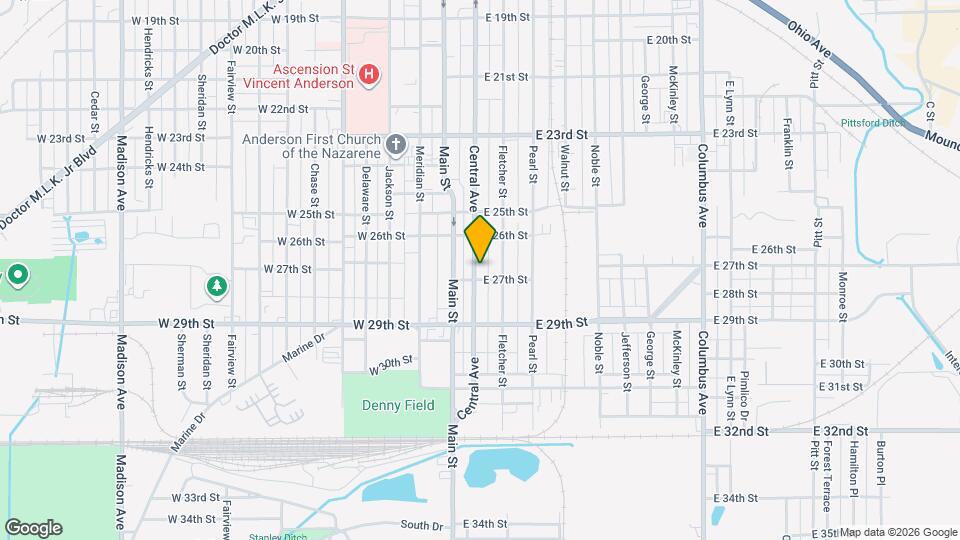 2636 Central Ave Map and Location Details