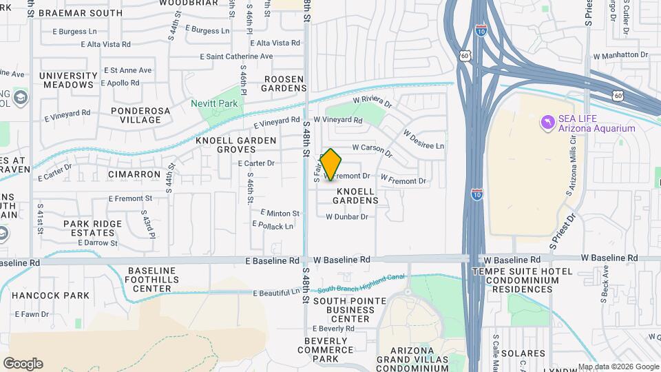 2710 W Minton Dr Map and Location Details