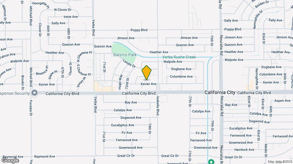 7401 Xavier Ave Map and Location Details