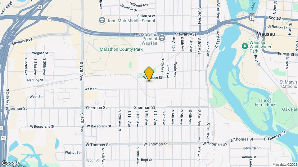 713 S 9th Ave-Unit -1/2 Map and Location Details