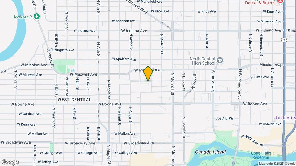 1325 N Jefferson St Mapa y Detalles de la Ubicación