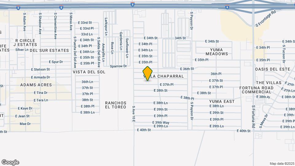 10194 E 37th Pl Map and Location Details