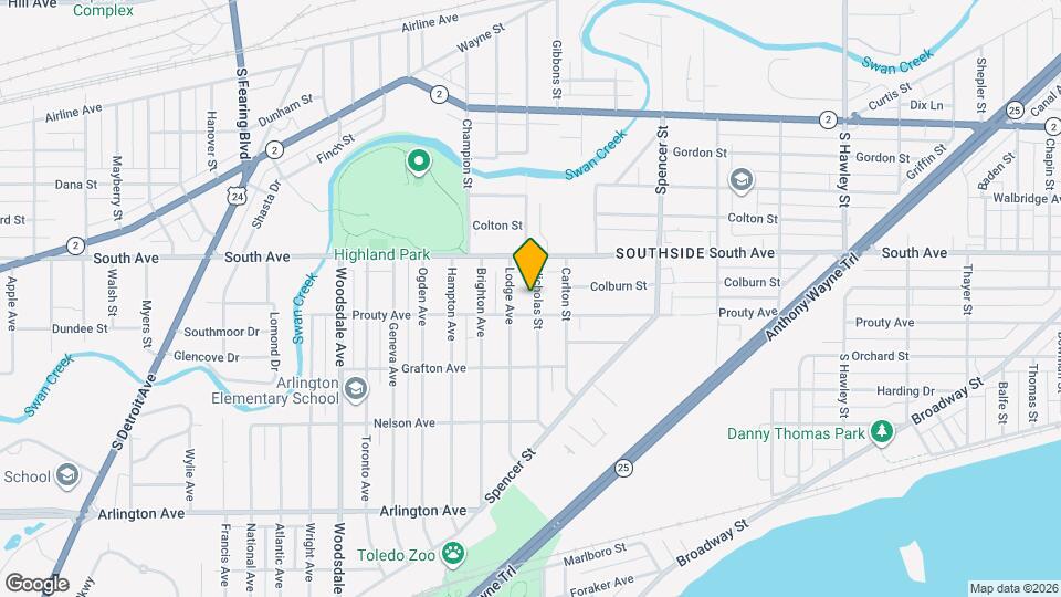 538 Nicholas St Map and Location Details