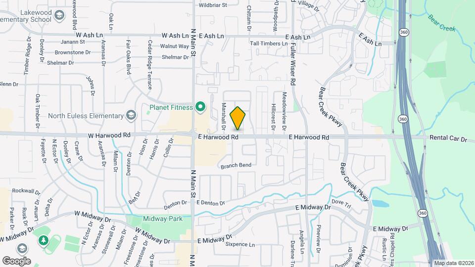 207 E Harwood Rd Map and Location Details