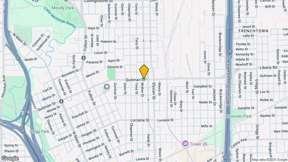 2316 McKee St Map and Location Details