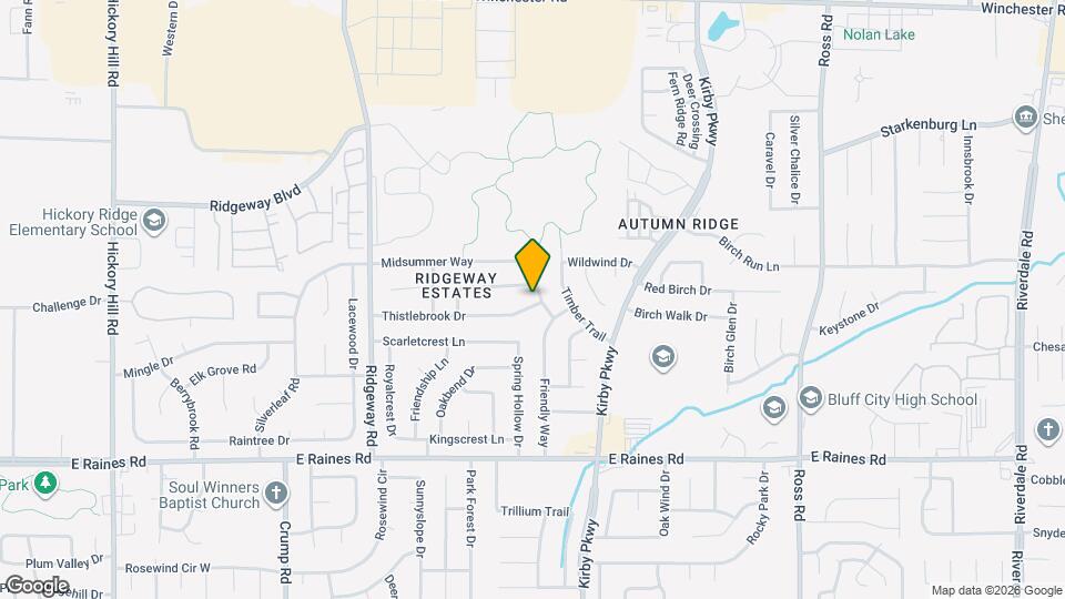 6396 Thistlebrook Dr Map and Location Details