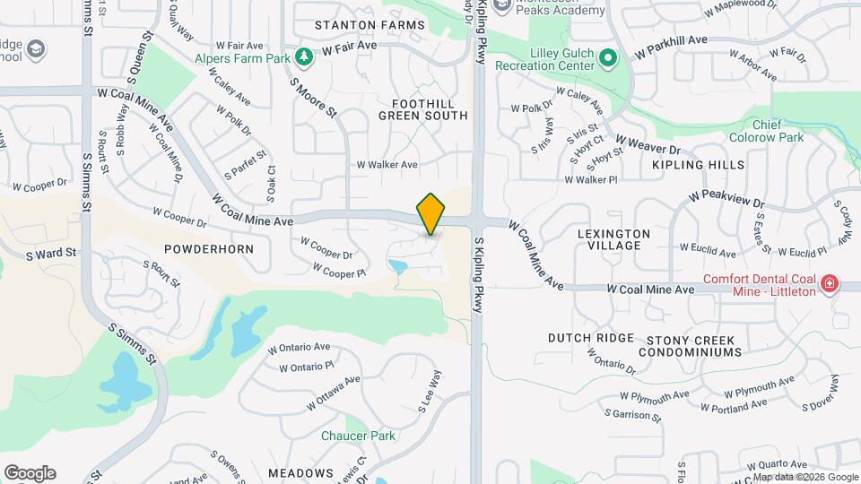 6625 S Lee St Map and Location Details