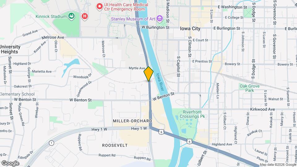 629 S Riverside Dr Map and Location Details