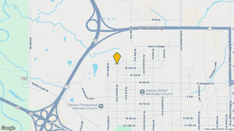 1029 N Hickory Ave Map and Location Details