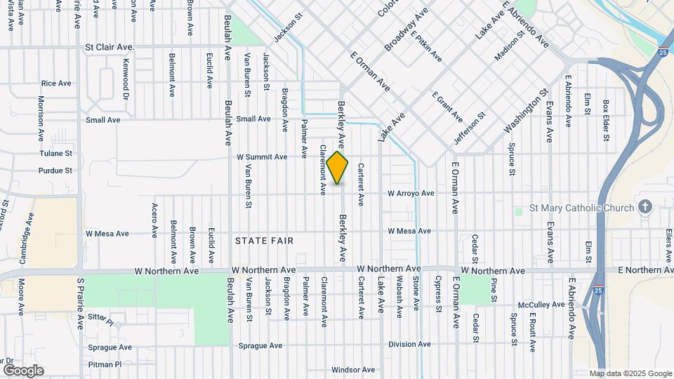 1043 Berkley Ave Mapa y Detalles de la Ubicación