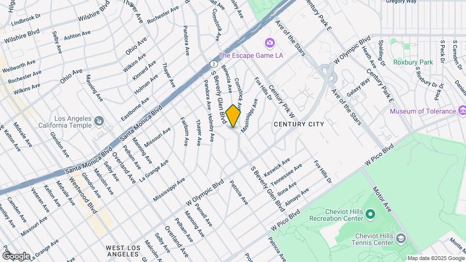 2029 S Beverly Glen Blvd, Unit 2029 Map and Location Details