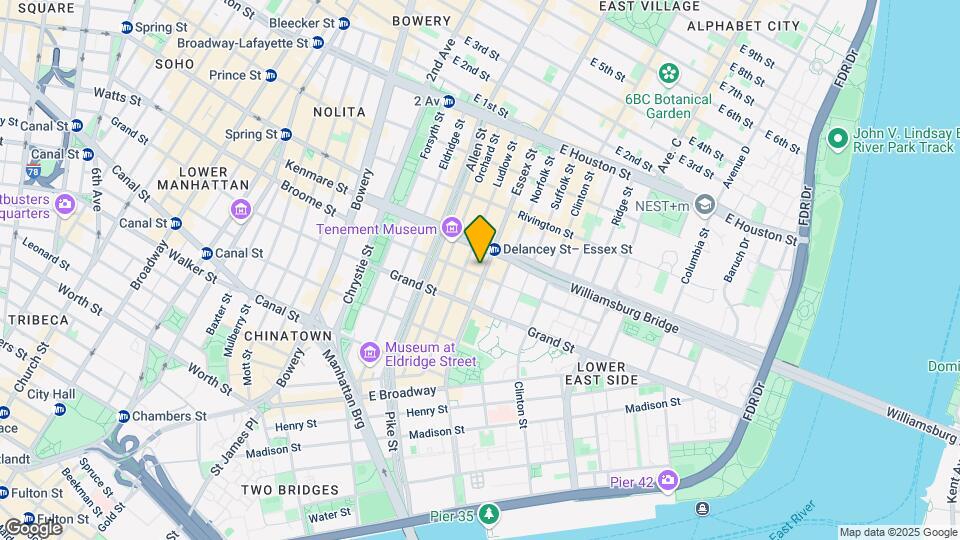 232 Broome St Map and Location Details
