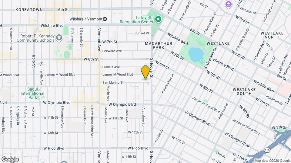 2629 San Marino St Map and Location Details