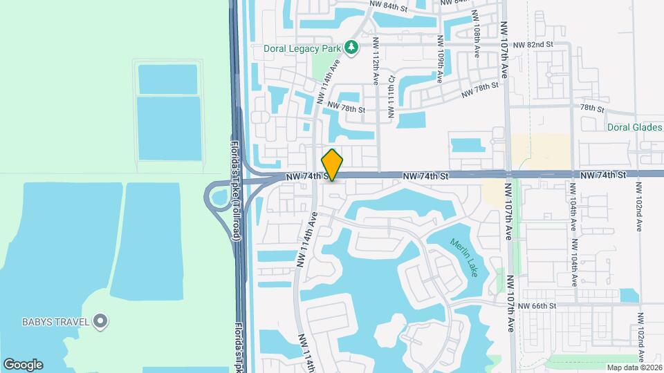 11348 NW 73rd Terrace Map and Location Details