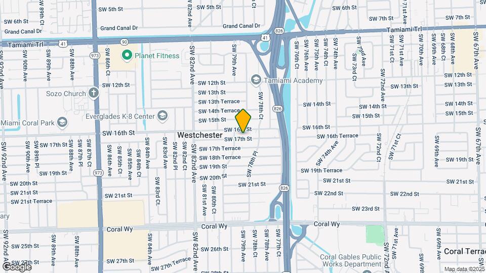 7885 SW 17th St Mapa y Detalles de la Ubicación