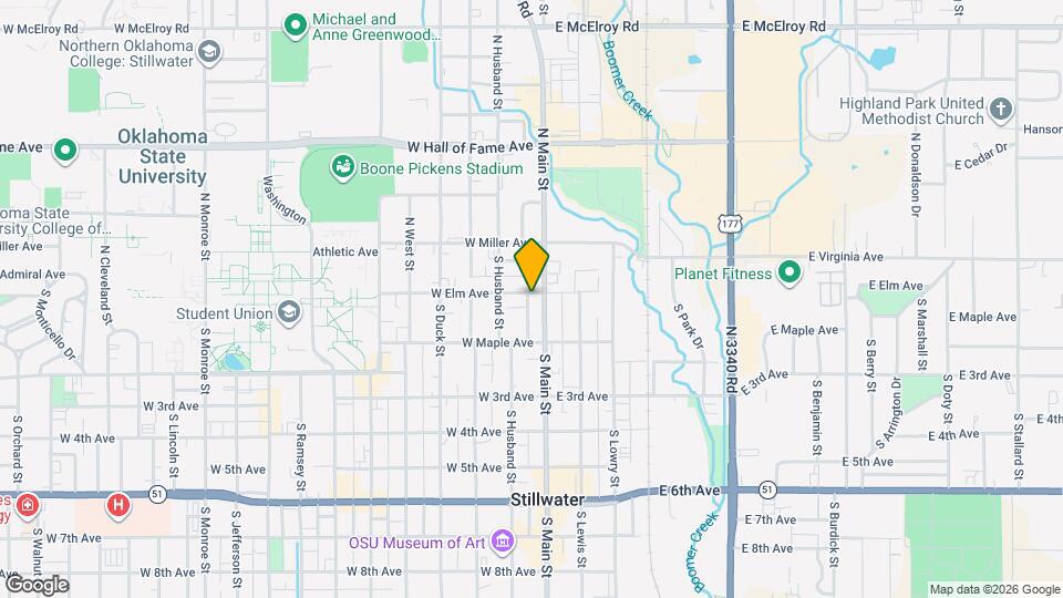 107 W Elm Ave Map and Location Details