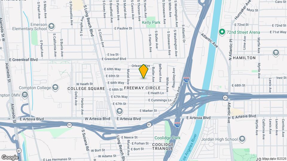 249 E 68th Way Mapa y Detalles de la Ubicación