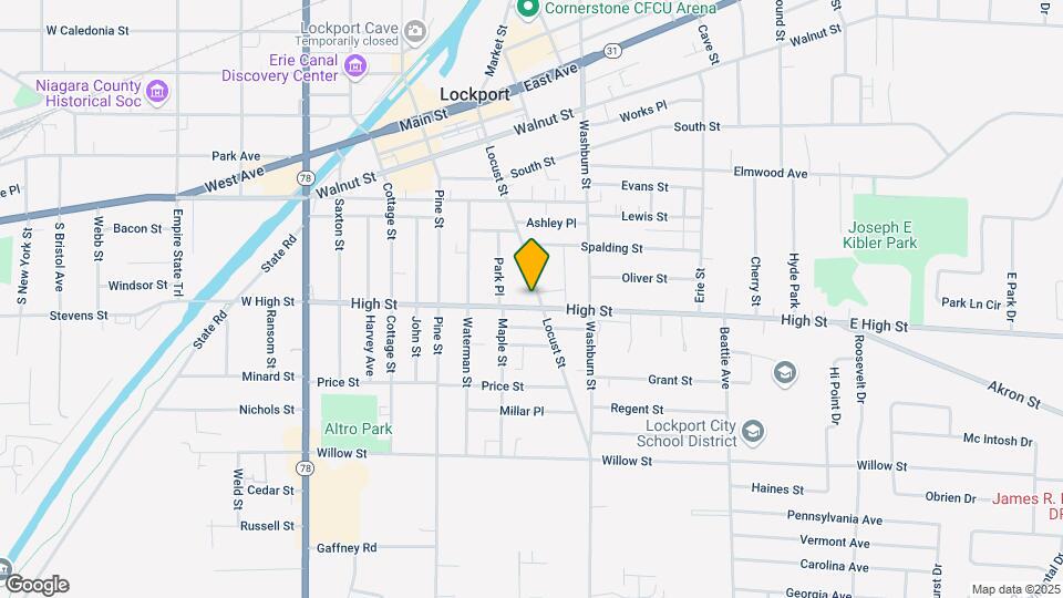 210 Locust St Mapa y Detalles de la Ubicación