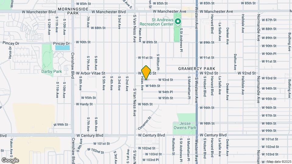 2116 W 93rd St, Unit 2114 W. 93rd Street Map and Location Details