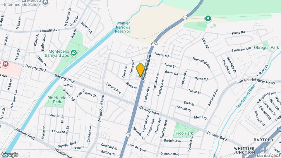 4159 Rosemead Blvd, Unit A Map and Location Details