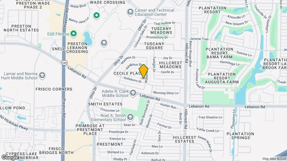 9818 Asheboro St Map and Location Details