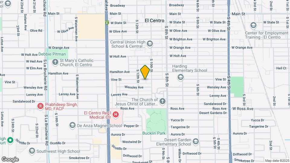 1041 Vine St Map and Location Details