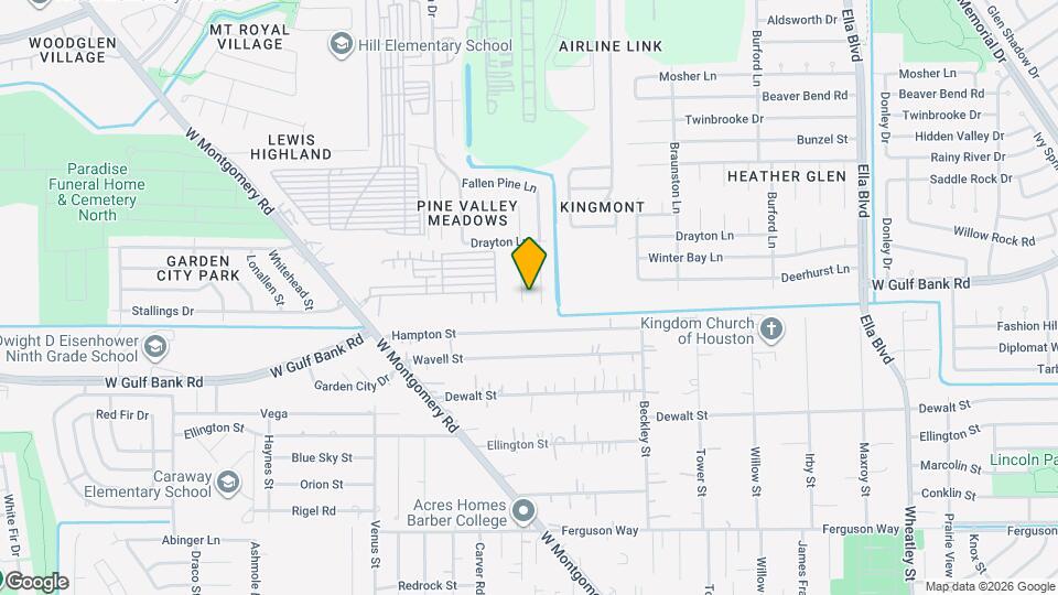 10506 Pine Landing Dr Map and Location Details