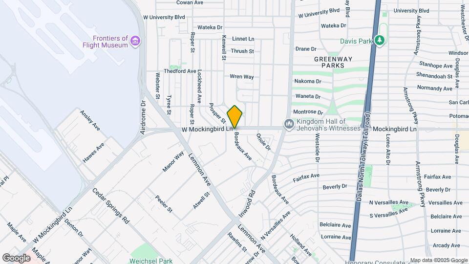 4816 W Mockingbird Ln Mapa y Detalles de la Ubicación