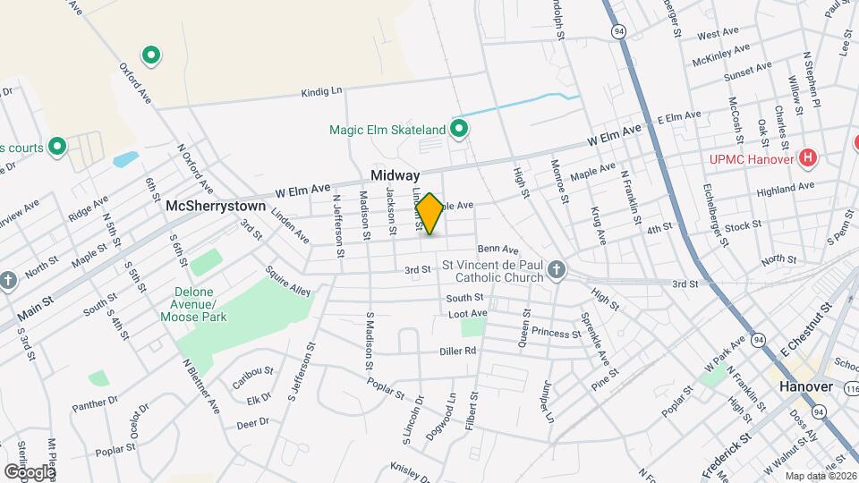 116 Linden Ave Map and Location Details