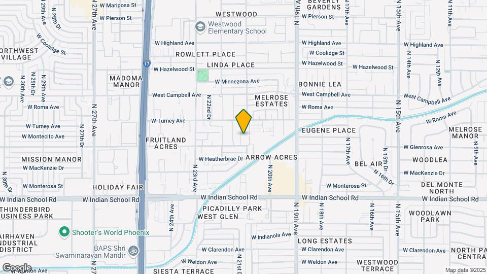 4313 N 21st Dr Map and Location Details