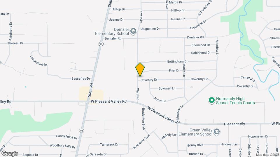 7329 Ward Rd Map and Location Details