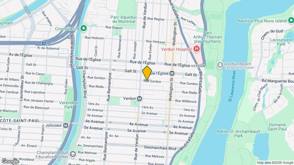 466 Gordon Rue Map and Location Details